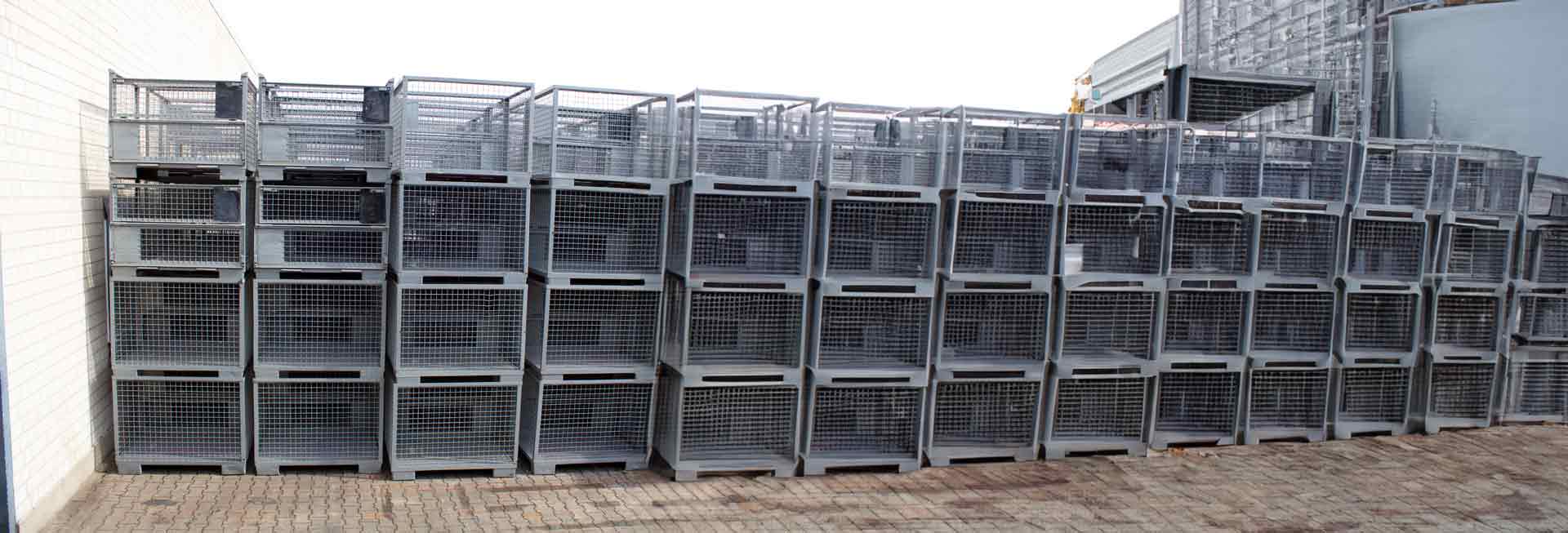 Gitterboxen aus Metall